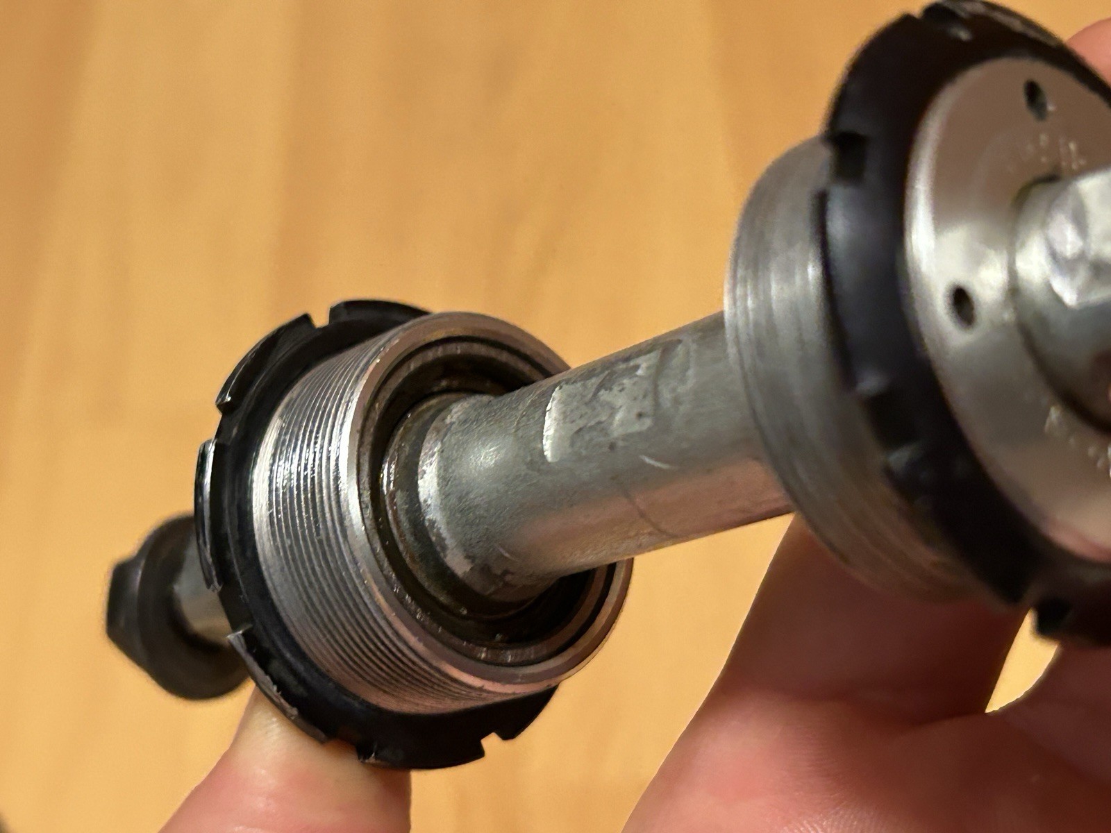 Vintage STRONGLIGHT Bottom Bracket 68 x 123 mm Triple BSA Cartridge Steel Axle