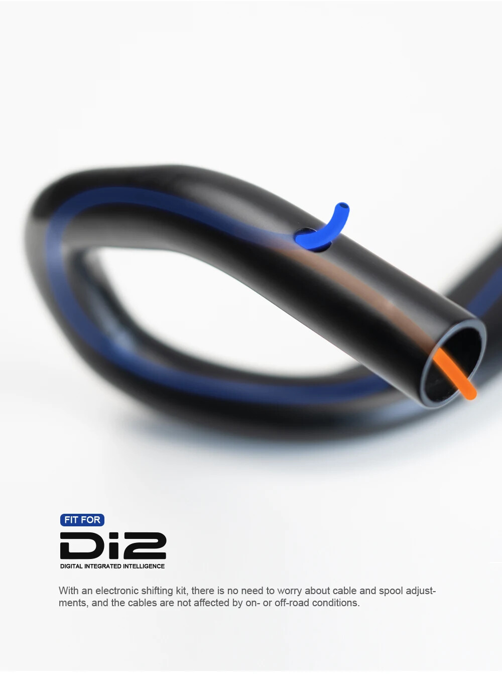 Carbon Gravel Bike Handlebar Internal Cable Integrated Handle OD2 DI2 Drop Bar