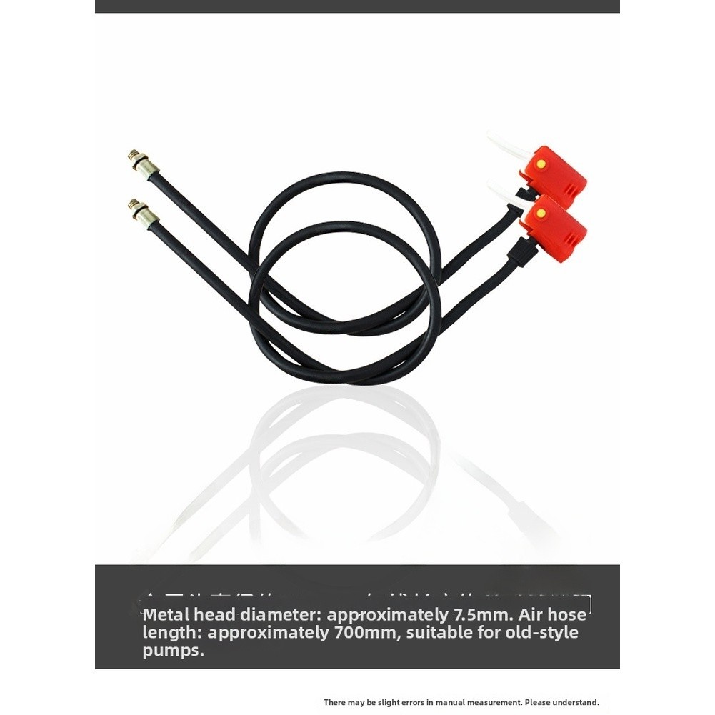 Multi-Valve Bike Pump Hose with Extended Length and Weatherproof Design