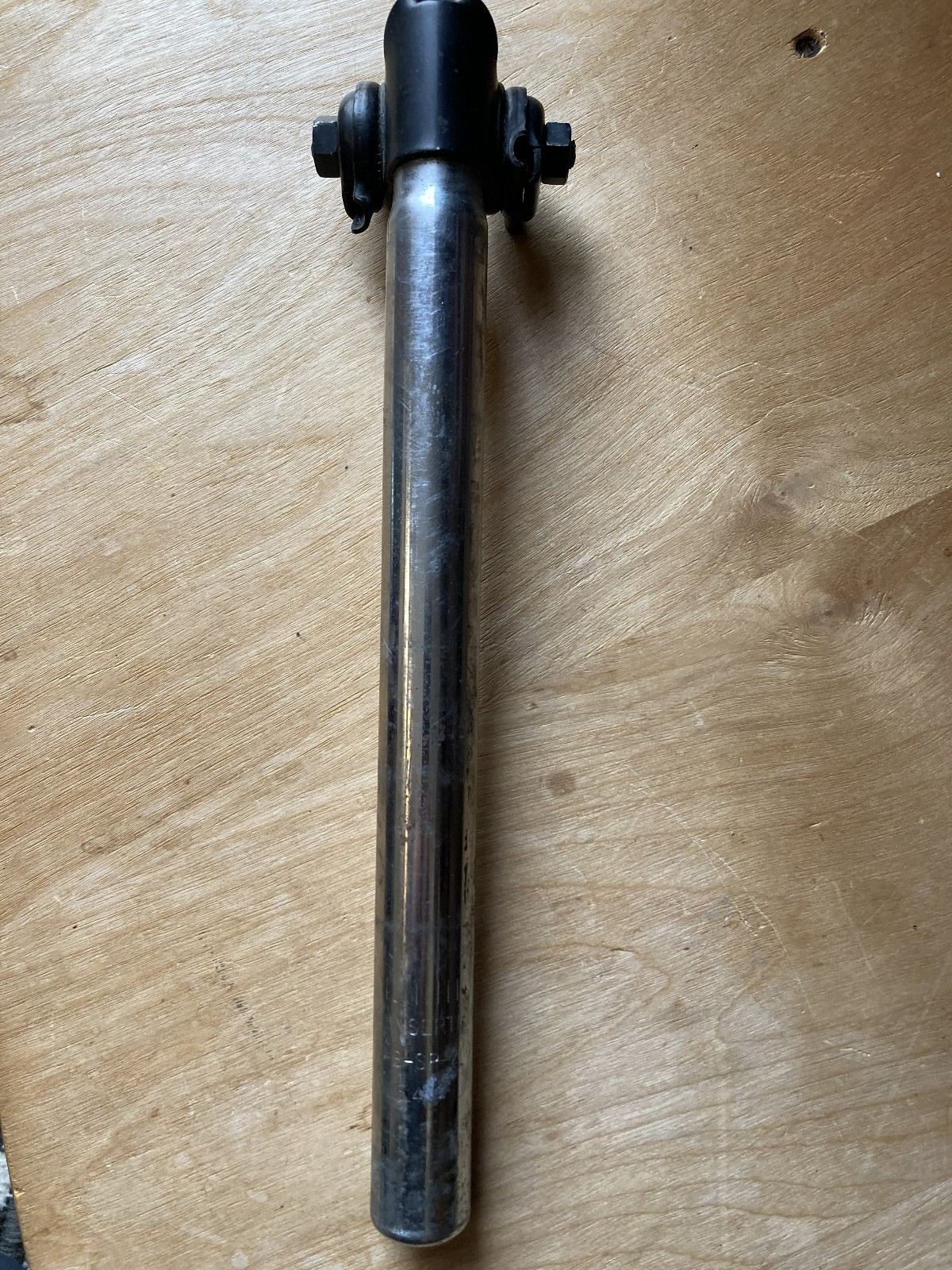 Vintage bike seatpost-25.4-300mm-with seat clamp