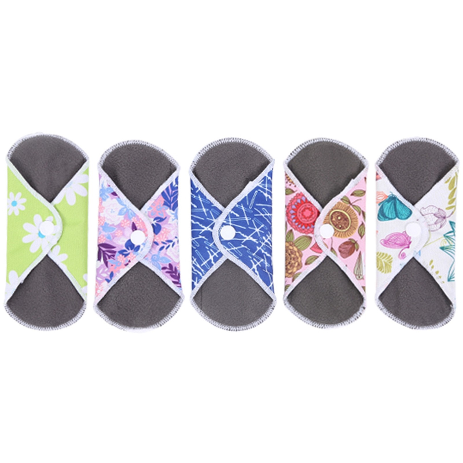 Menstrual Pad Reusable Waterproof Bamboo Charcoal Fiber Cloth Washable Women BEA