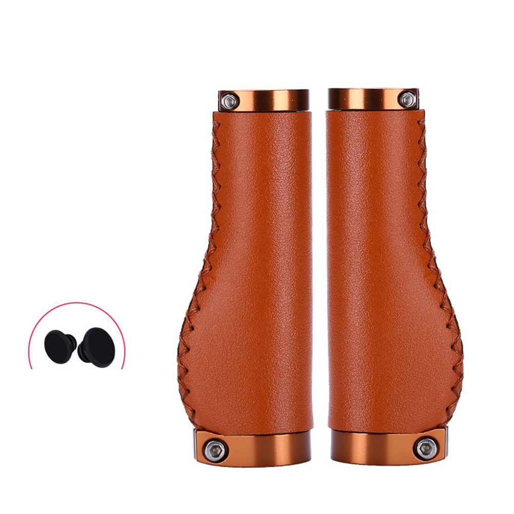Bike Bicycle Anti-skid Ahock Handlebar Grips Long/Short Leather Handlebar Cover