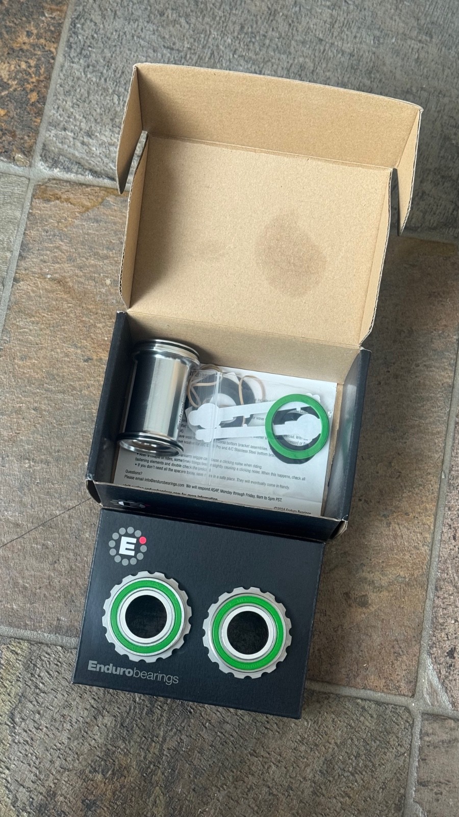 Enduro Maxhit Bottom Bracket – T47 External – Shimano Spindle – 440C Bearings