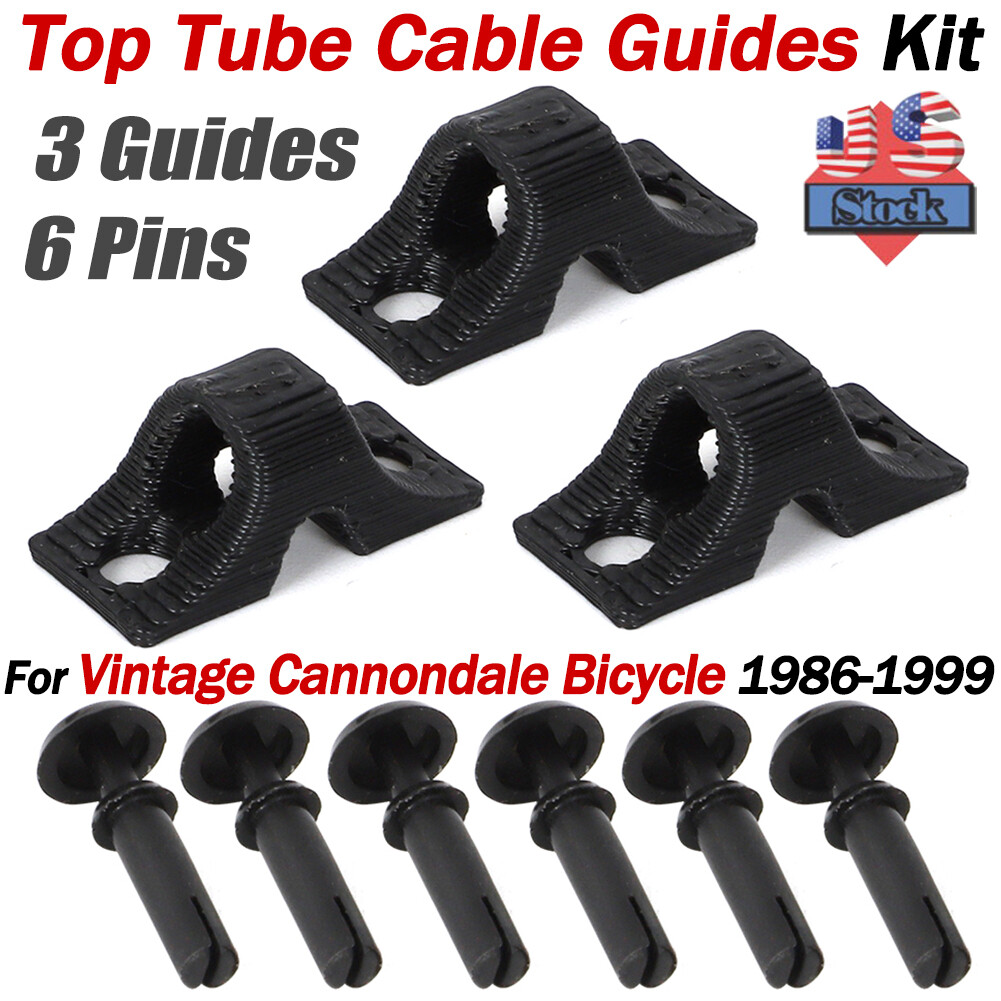 For Vintage Cannondale Bicycle 1986-1999 Top Tube Frame Cable Guides Fixing Kit