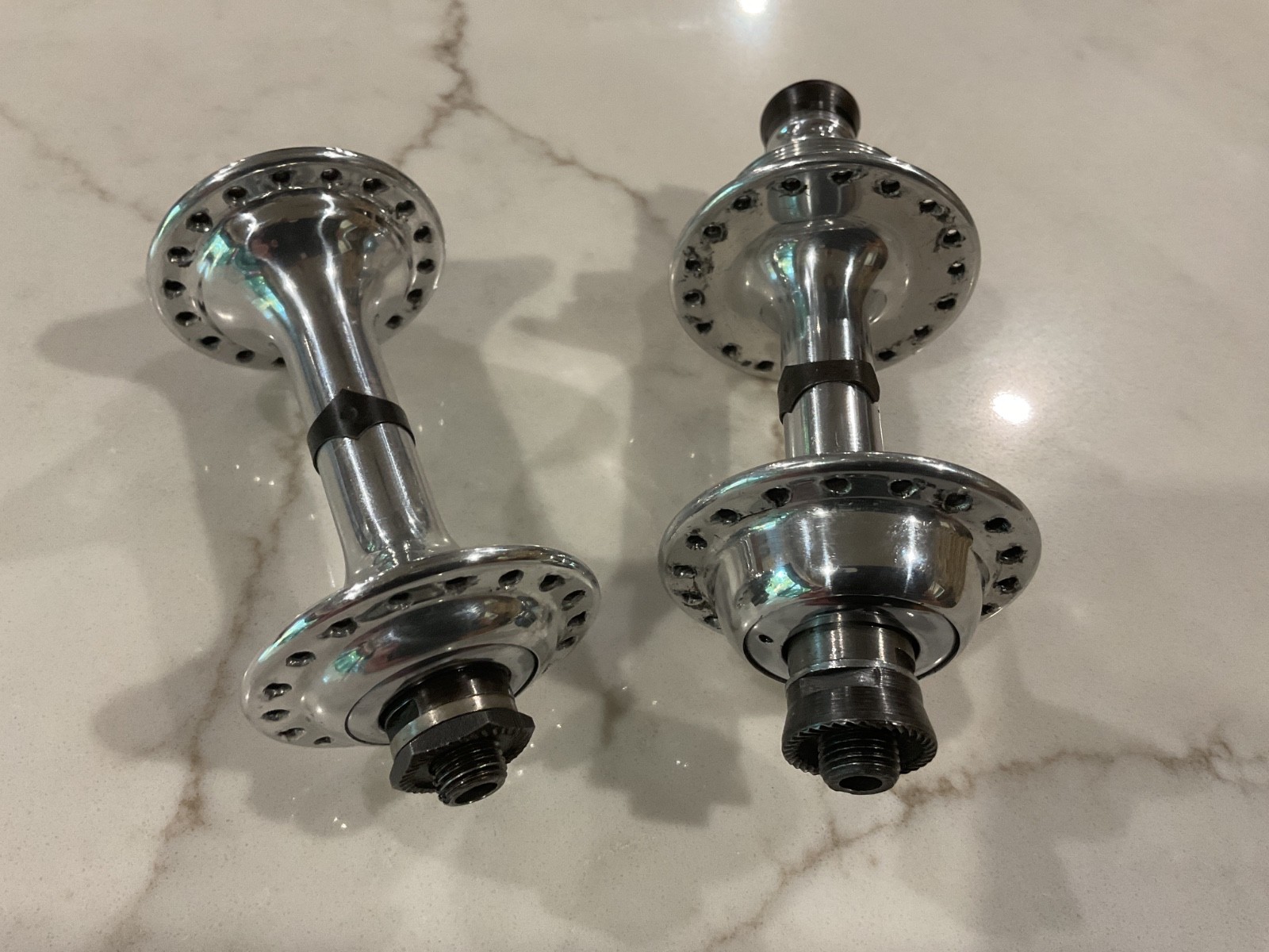 Campagnolo Record Hubs 36 Hole 1980s 100/126mm English