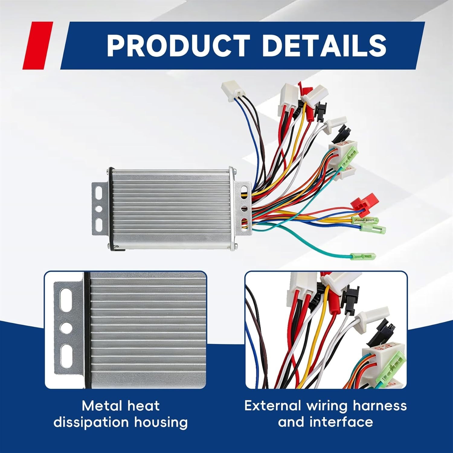 36V 48V 350W Brushless DC Motor Speed Controller for Electric E-Bike Scooter USA