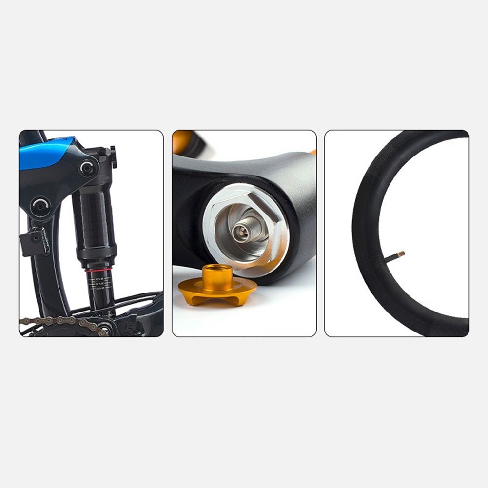 Portable Hand Pump for Mountain Bikes Inflates Tires Up to 300 PSI with Ease
