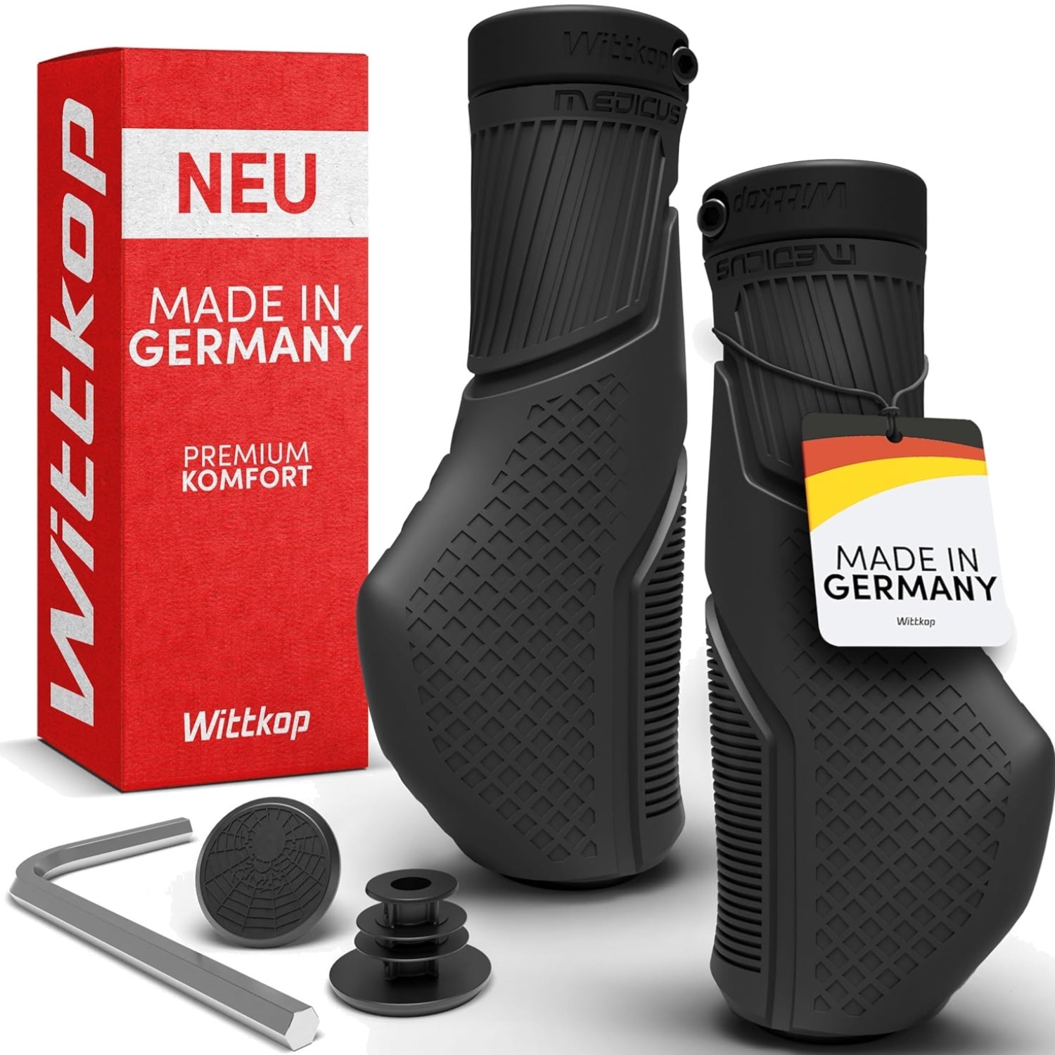 Bike Grips With Innovative 3-Zone Design – Ergonomic Non-Slip Comfort and EF…