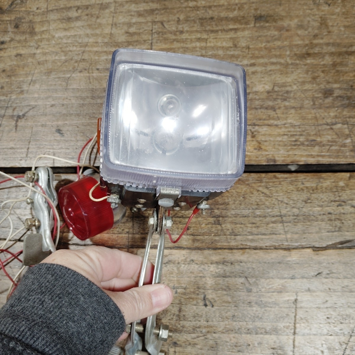 Vintage Head Light Set Bicycle Wiring