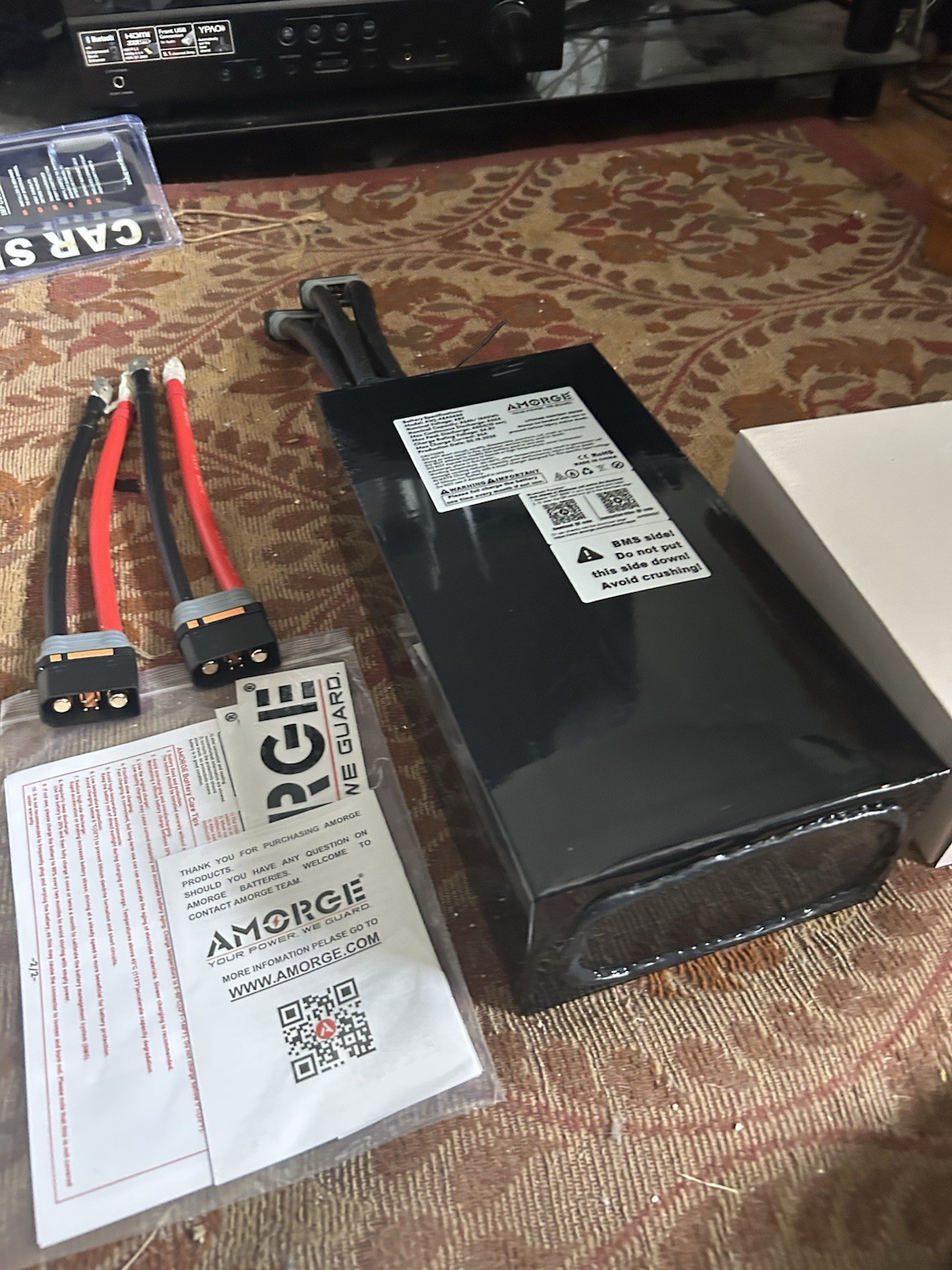 48V 35Ah Lithium Battery W BMS/Bluetooth For E-Bike Scooter Golf Cart AMORGE