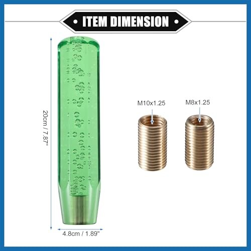 Gear Shift Knob Stick, 20cm Faux Crystal Transparent Bubble Gear Shifter