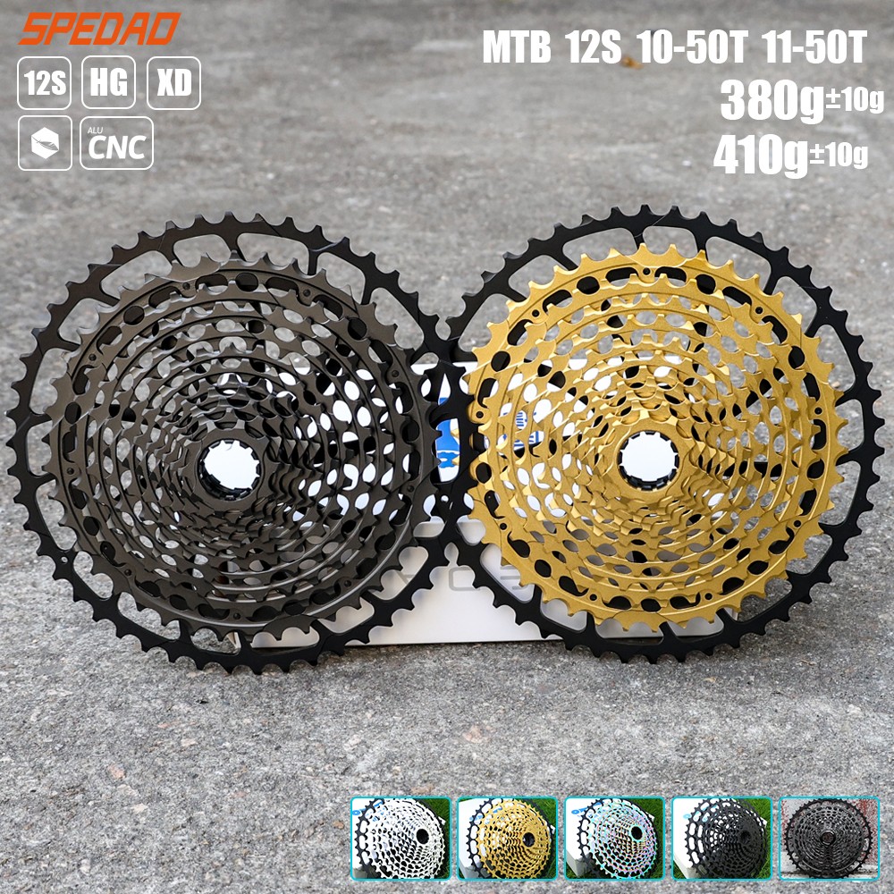 SPEDAO 12S MTB Cassette 10-52T 10-50T 11-50T XD HG Freewheel Lightweight CNC