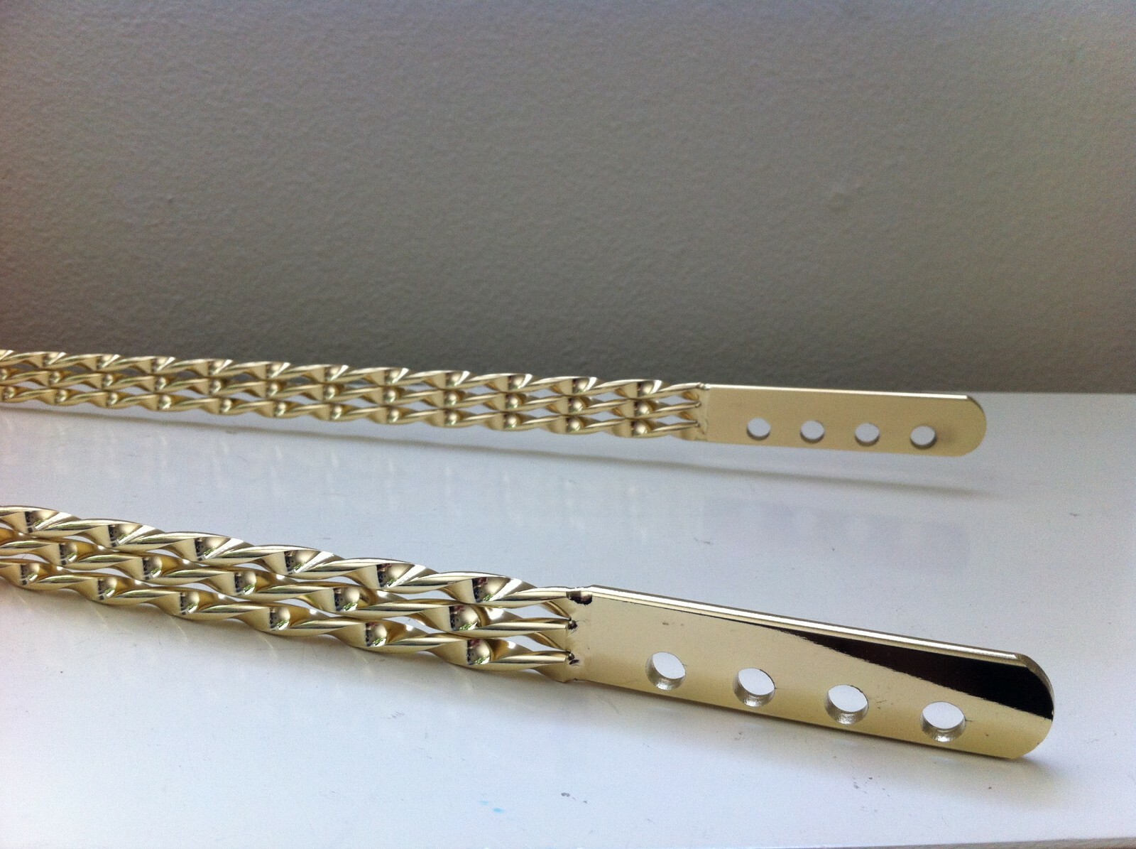 Gold SISSYBAR Triple Flat TWISTED Lowrider Cruiser Bikes Cycling New!
