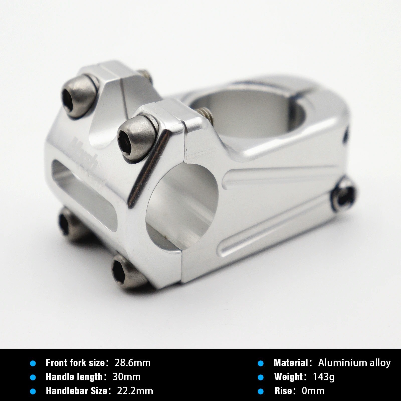 Aluminum Alloy 22.2mm Bicycle Stem for BMX MTB Mountain Road Bike Handlebar