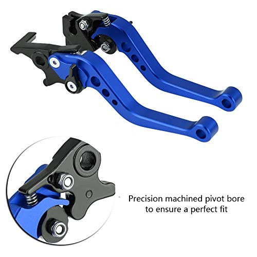 Motorcycle Brake Lever,1 Pair CNC Aluminum Motorcycle Clutch Drum Brake Lever
