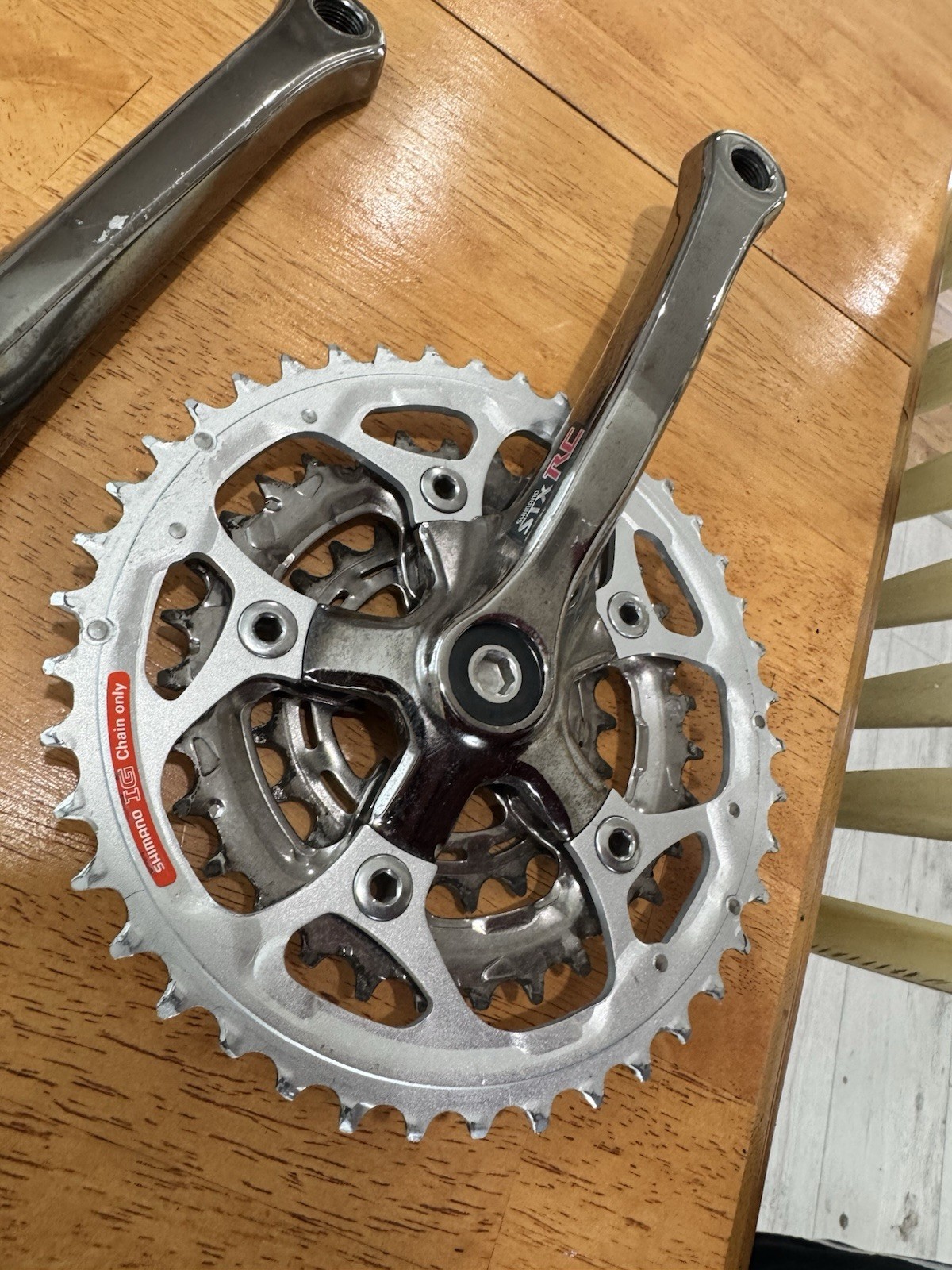 Vintage Shimano STX RC FC-MC33 Crankset 175mm 3x Triple Square Taper MTB