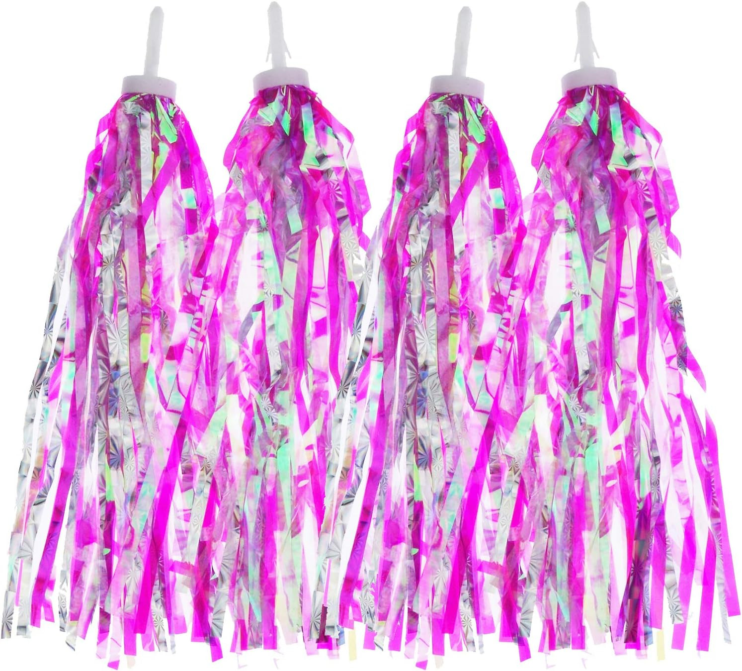 2 Pairs Bicycle Tassel Ribbon Bike Handlebar Scooter Streamers