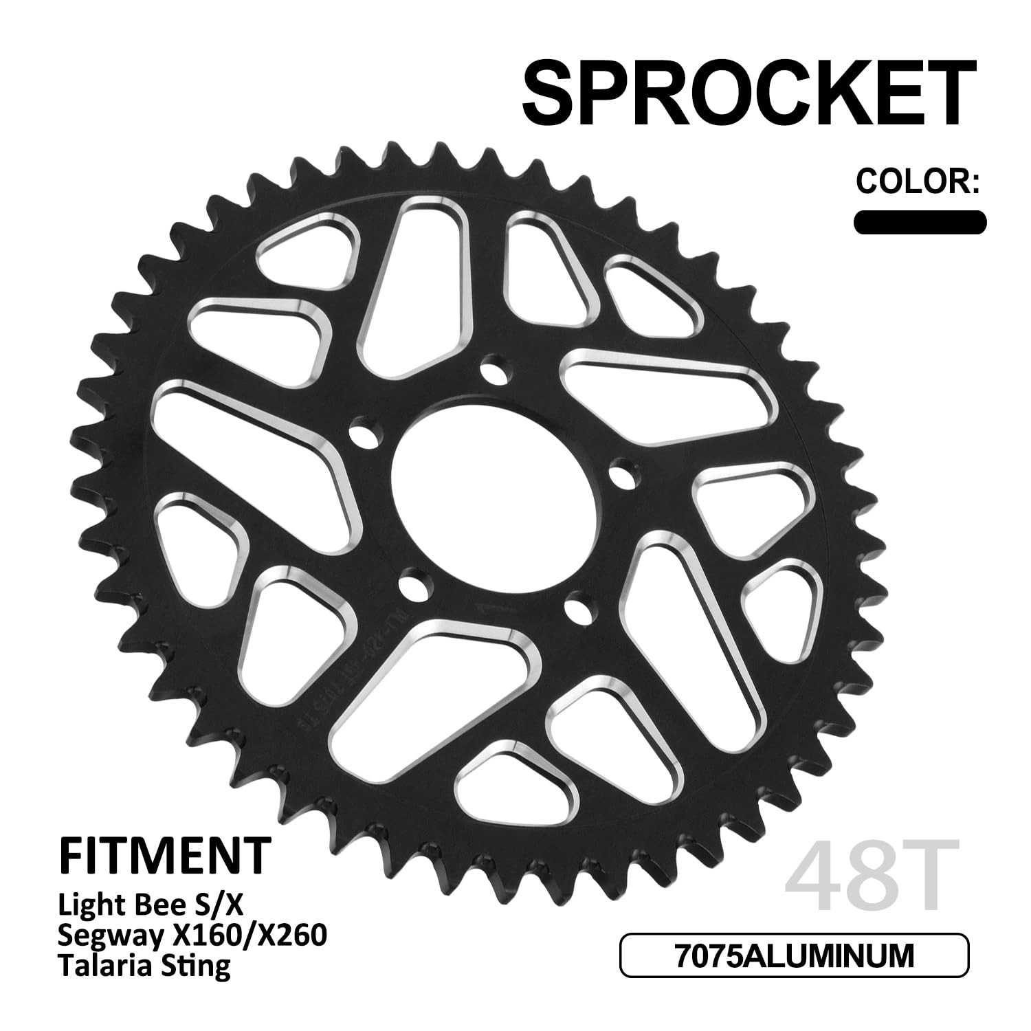 Iuvwisn 48T Sprocket Cnc For Lbx Talaria Eride Pro Ss 2.0 3.0 Rawrr Mantis
