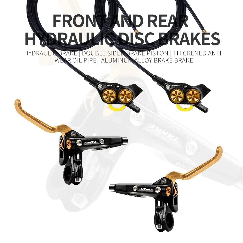 4 Pistons Mountain Road Bike Hydraulic Disc Brake 900/1700mm Oil Pressure Brake