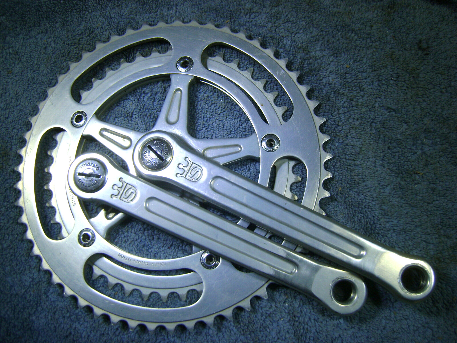 VGC, Sugino Mighty Competition, 3 piece crankset, 171mm, 54/44 chainrings