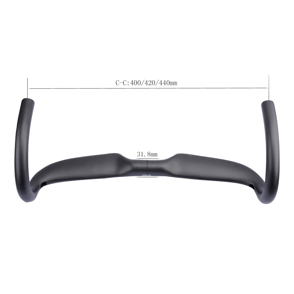 Internal Routing Carbon Bicycle Handlebar 31.8 Road Bike Drop Bars 400/420/440mm