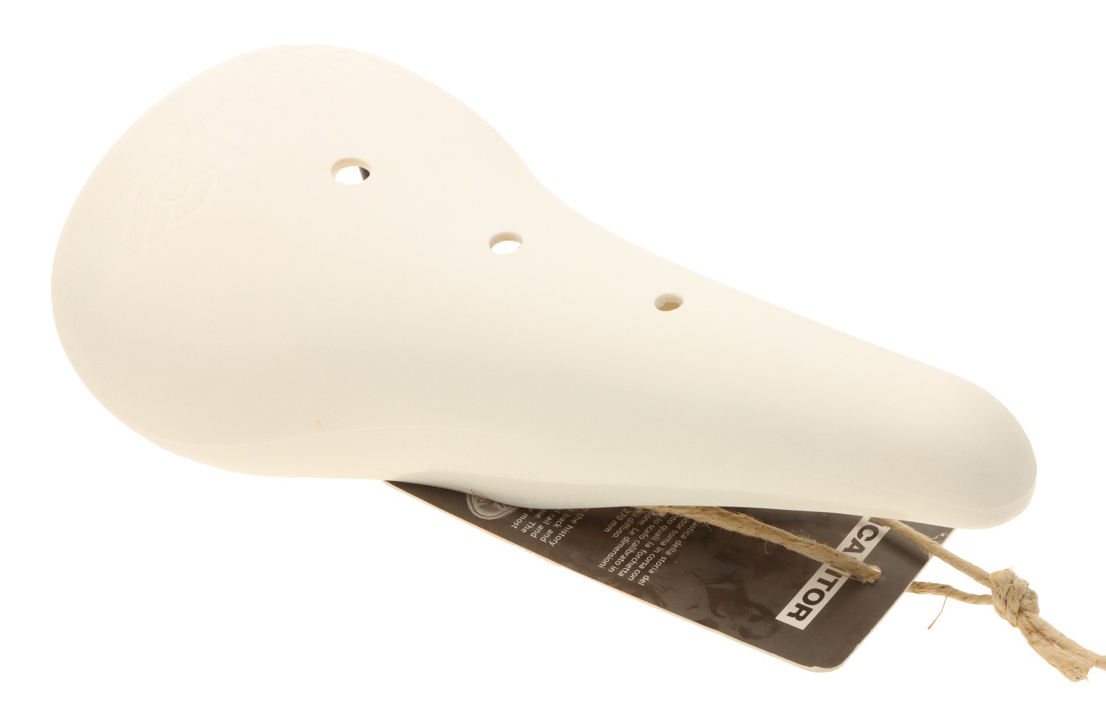 Cinelli Unicanitor Saddle Steel Rails Hard Plastic Shell White 2010s NEW NOS