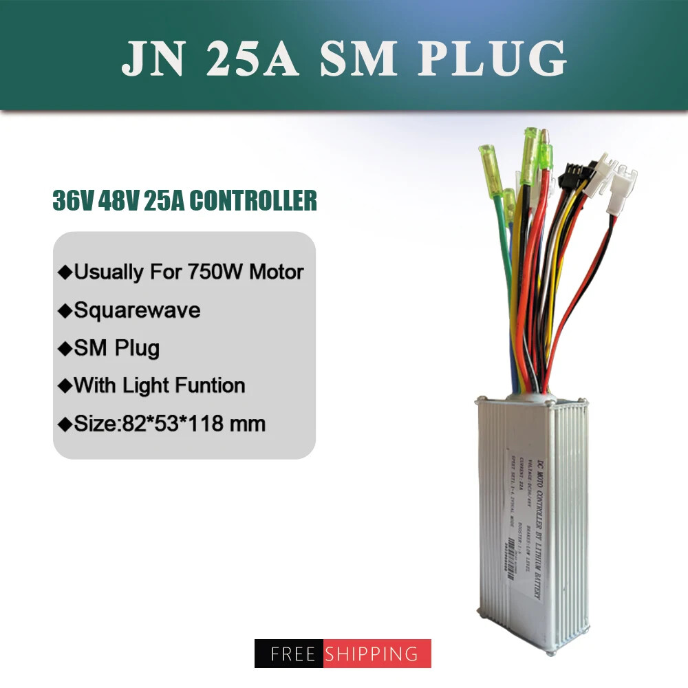36V 48V 250W 350W 500W 750W 1000W 1500W Ebike Controller with SM WP Connector Us