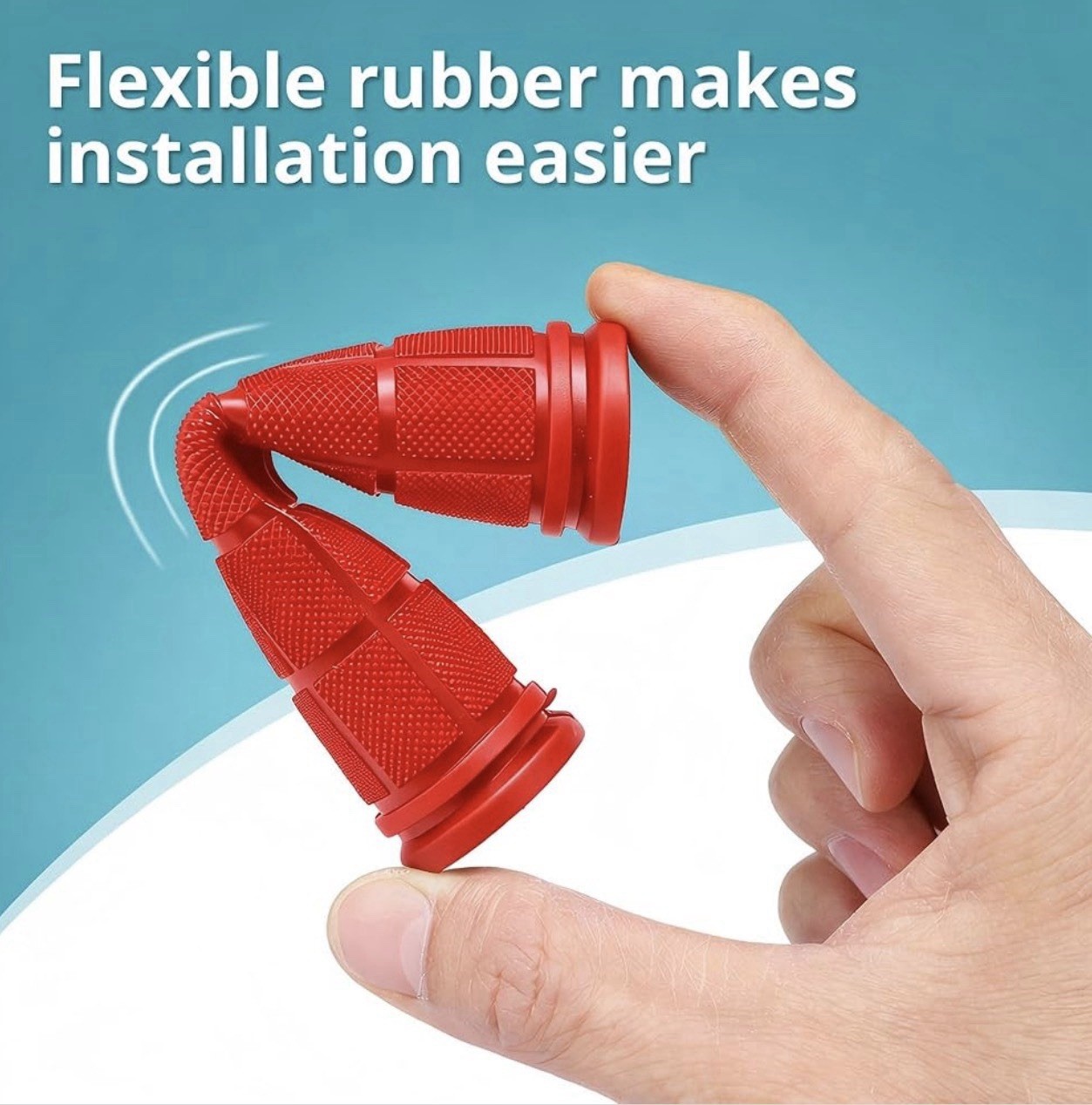 Red Kids Bike Handlebar Grips 22.2mm Non-Slip Rubber BMX Scooter Pair