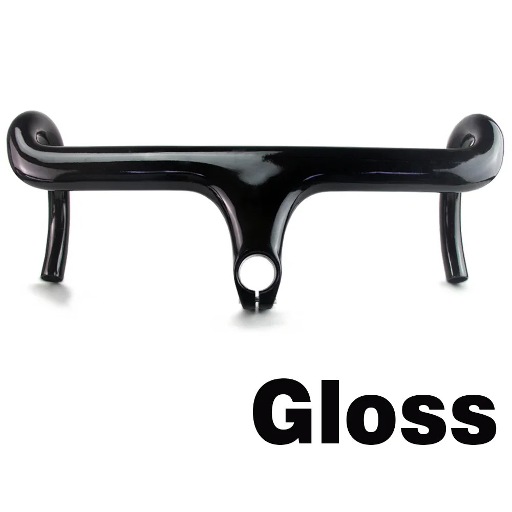 Full Carbon Integrated Handlebar with Spacers Road Gravel Bikes Drop Bar 28.6mm