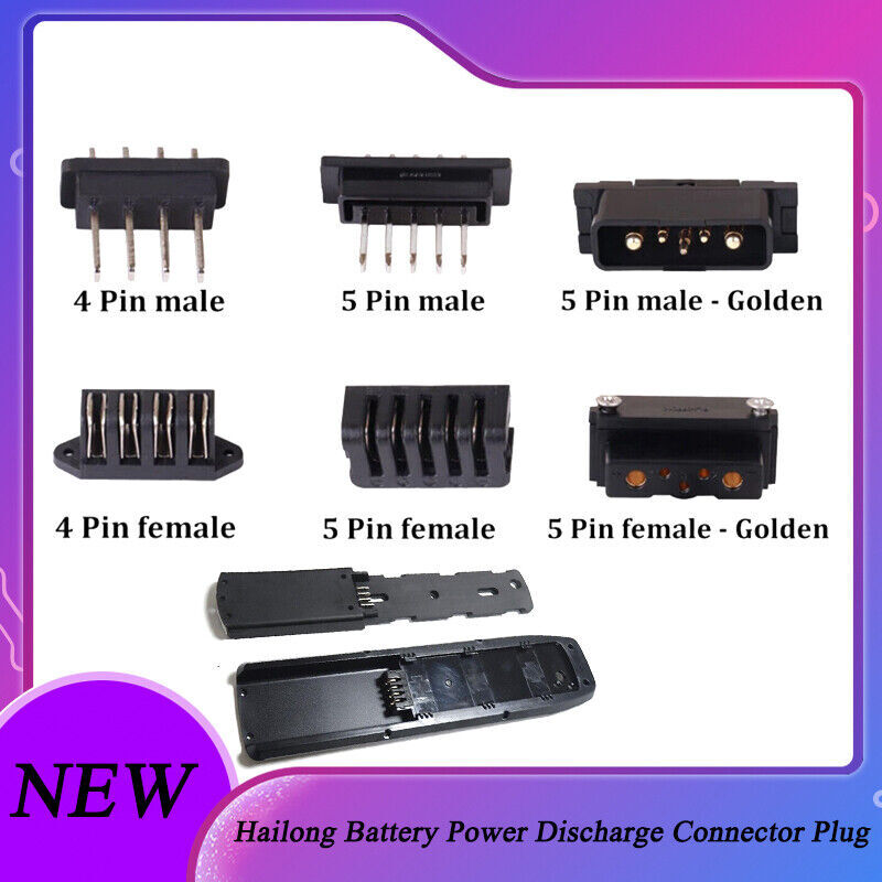 Hailong Battery Power Discharge Connector Plug 4 Pins 5 Pins Male & Female AUS