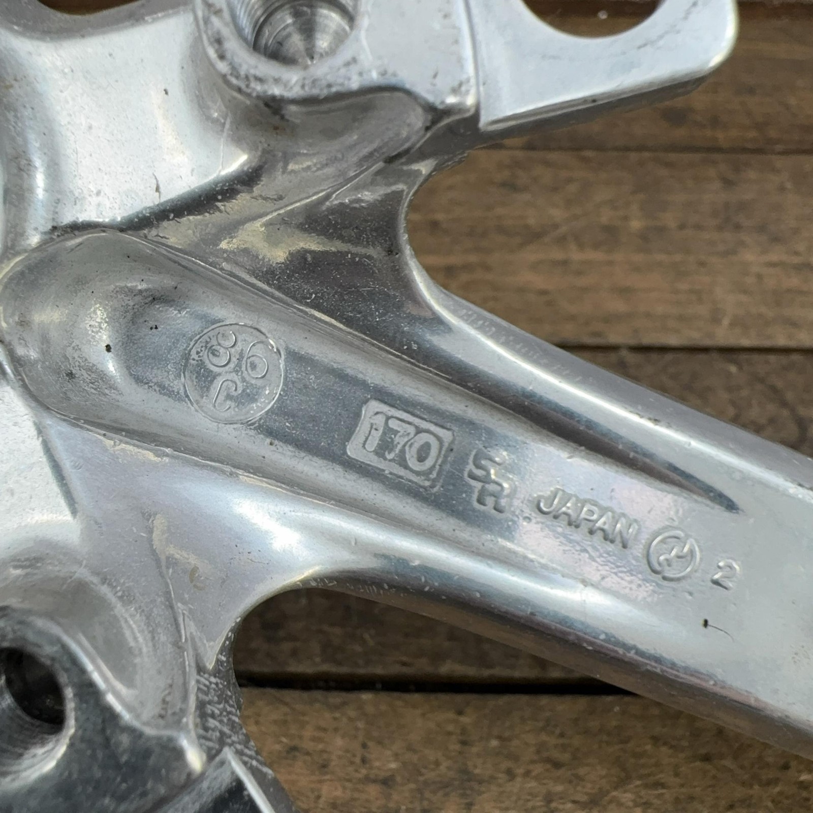 Vintage Sakae SX Crank Arm RIGHT 170mm 110 BCD Square Taper Triple Silver