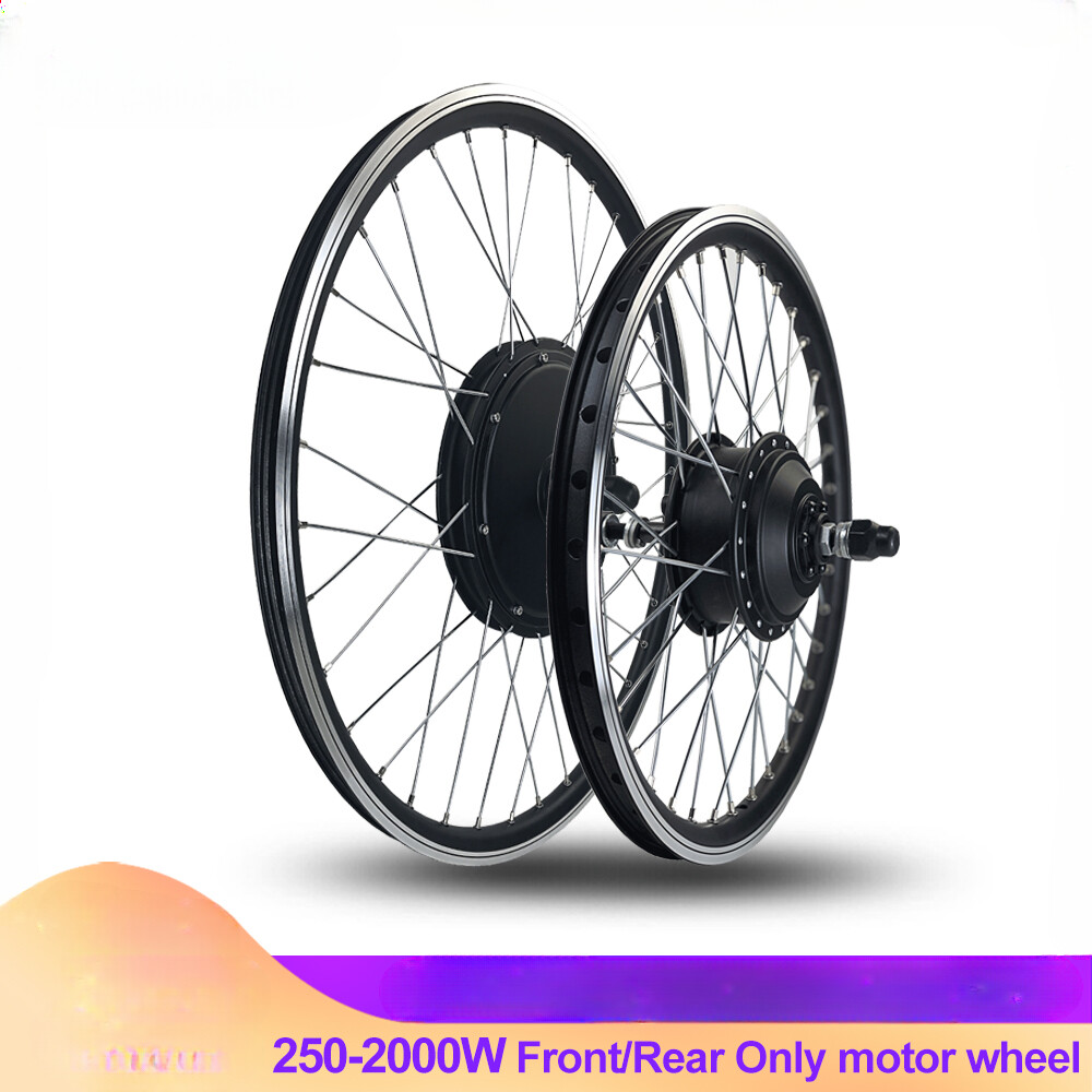 250W-2000W E-bike Conversion Kit 20-29inch/700C Front/Rear Only Motor Wheel