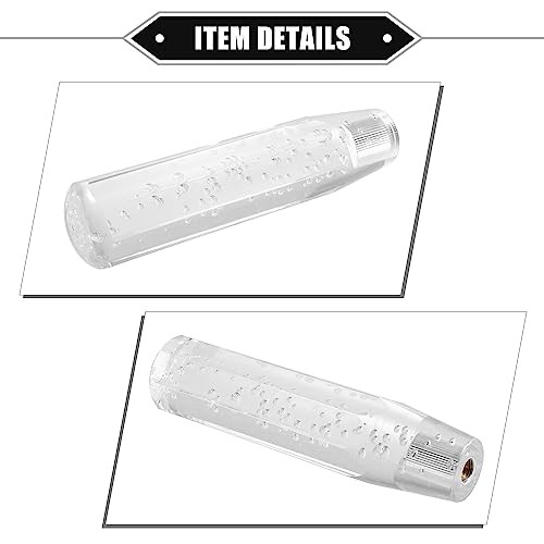 Gear Shift Knob Stick, 20cm Faux Crystal Transparent Bubble Gear Shifter Clear
