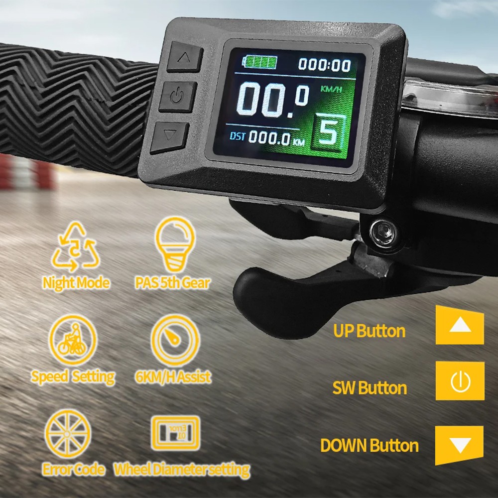 E-Bike 36V/48V KT 1000W-3000W 30A-50A Brushless Motor Controller +LCD Display