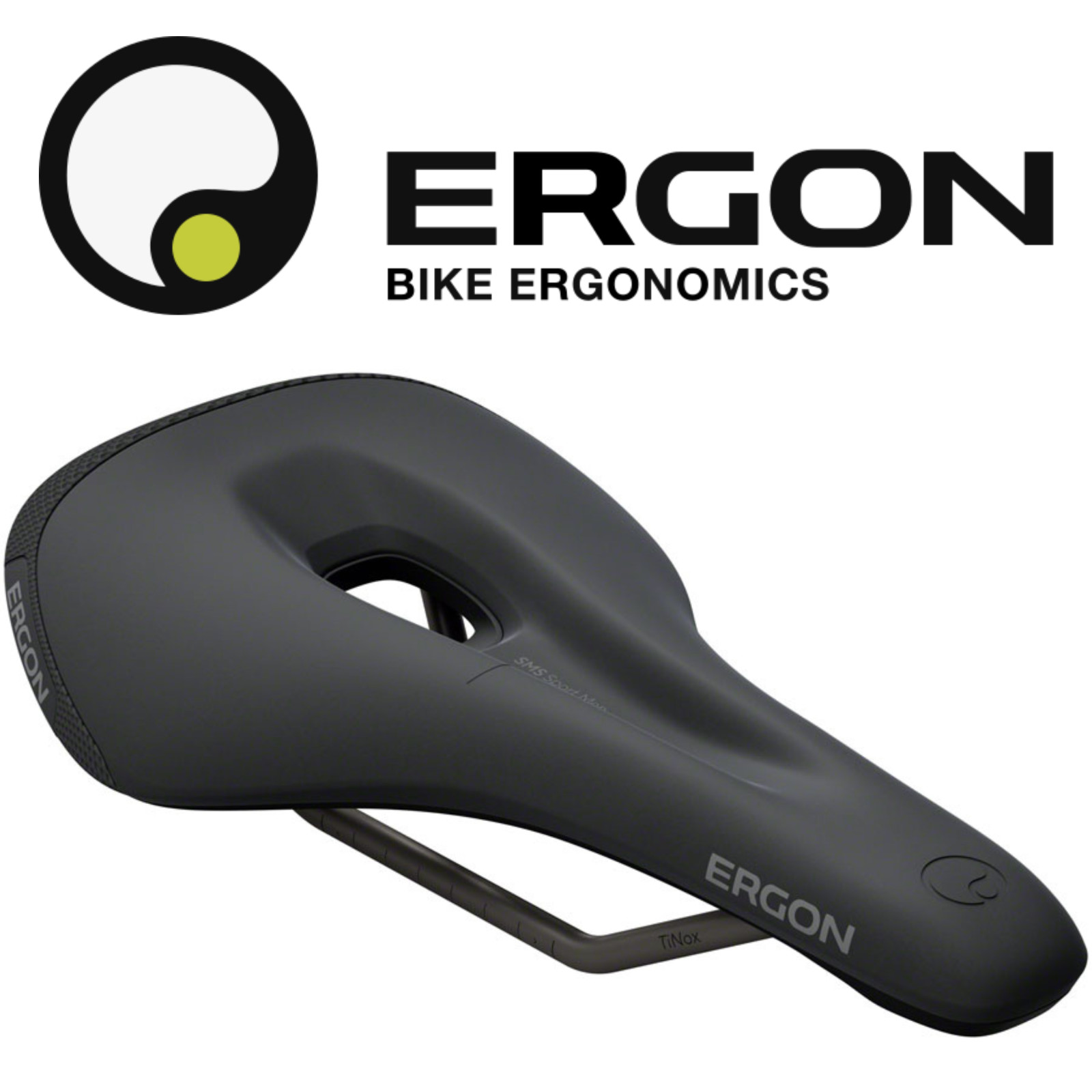Ergon SMS Sport Mens Saddle Ergonomic Comfort MTB/Tour Bike Saddle Short Design