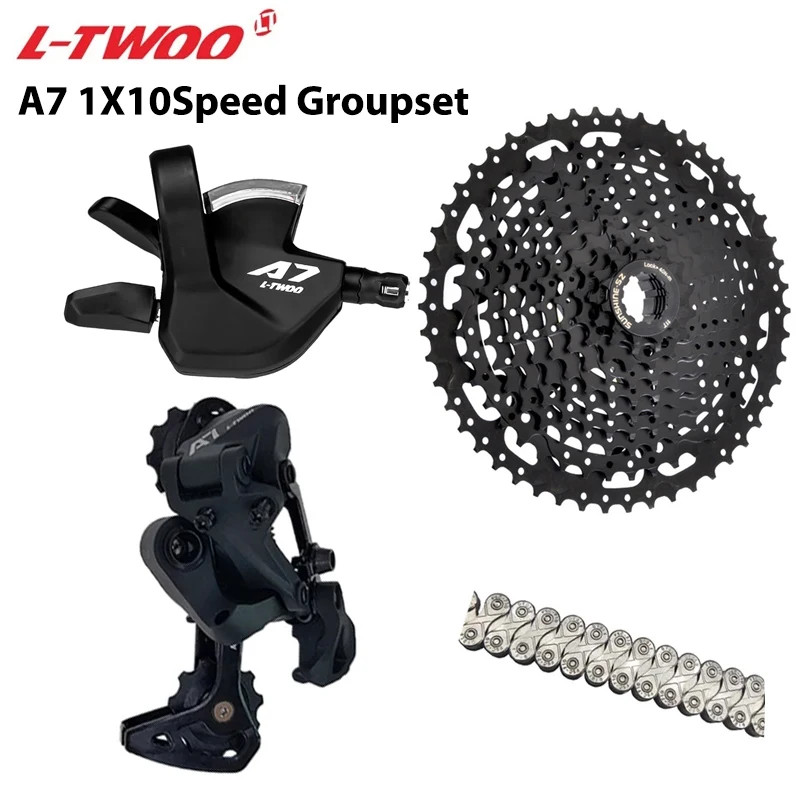 A7 1X10S Groupset 10 Speed Shift Lever Derailleur SUNSHINE Cassette 36T 42T 46T