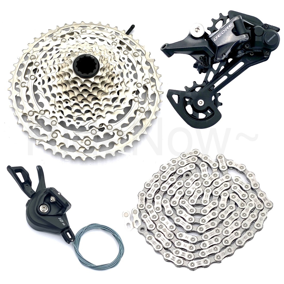 Shimano Deore M6100 I-Spec EV Shifter,Rear Derailleur 1x12S Group Set 51T 4pcs