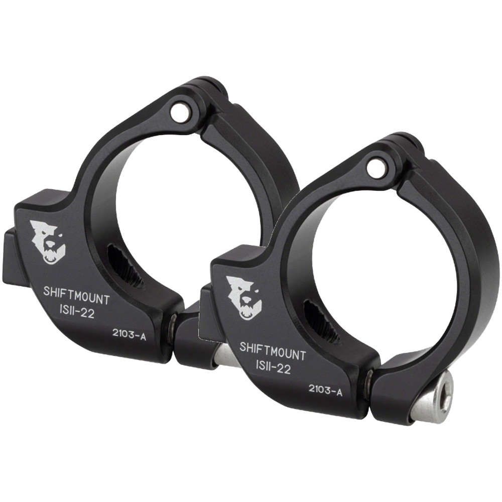 Wolf Tooth ShiftMount Clamp for I-spec II Shifters 22.2mm Aluminum Mount for
