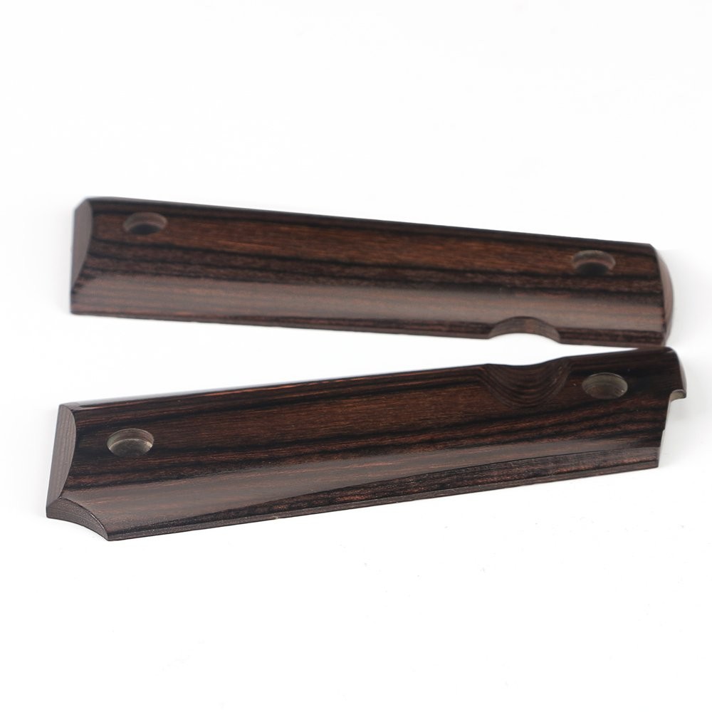 Cool Hand 1911 Full Size High Polished Dymond Wood Grips Mahogany H1-S-M