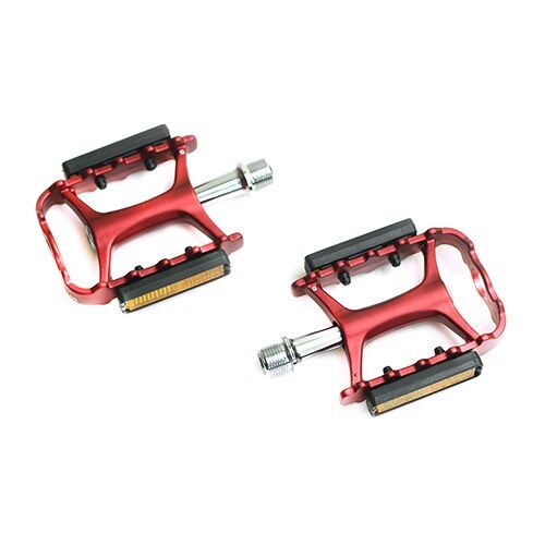 Wellgo M111 9/16″ Alu Ultralight Sealed Bearing Bike Pedal Red -Black-Grey-Gold