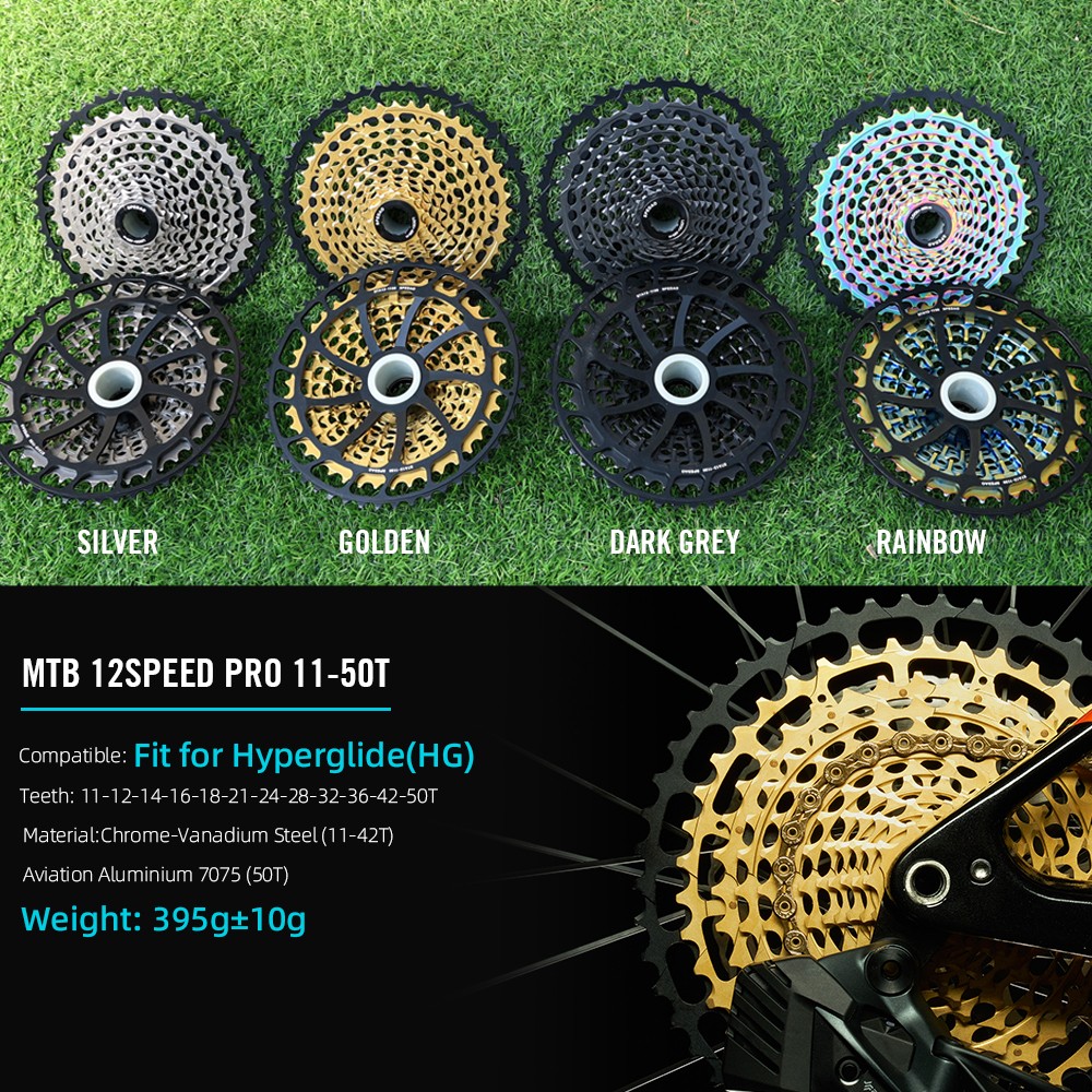 SPEDAO 12S MTB Cassette 10-52T 10-50T 11-50T XD HG Freewheel Lightweight CNC