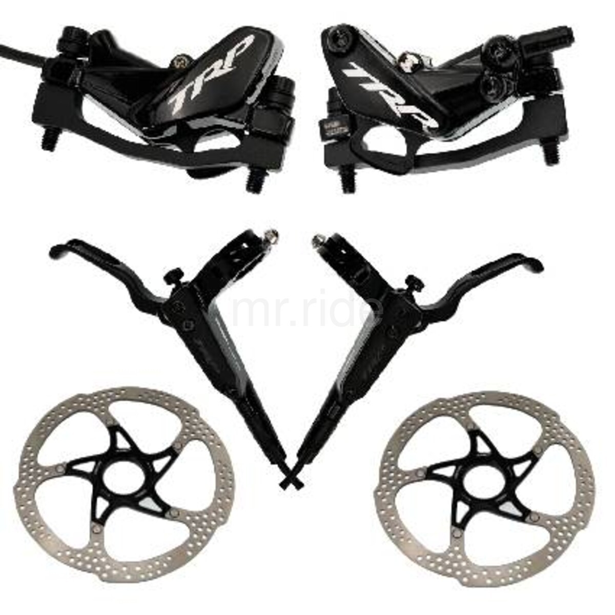 TRP Trail EVO HD-M843 Hydraulic Brake Set F+R 180mm Rotors E-Bike