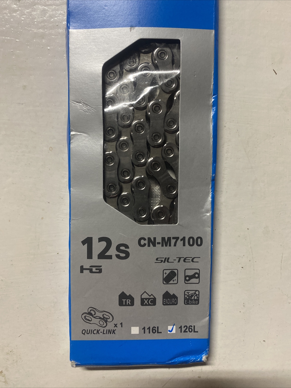Shimano SLX CN-M7100 Chain 12 Speed 126 Link Mountain Bike w/ Quick Link
