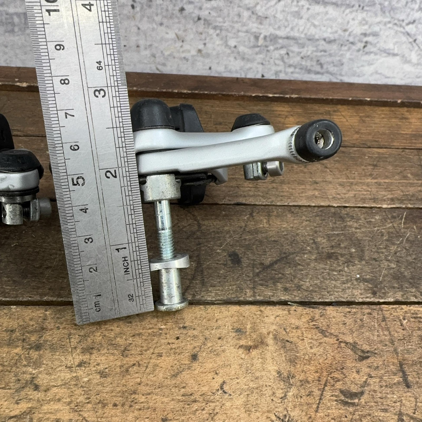 Vintage Dia-Compe EDGE FRS Caliper Brakes Set Silver Side Pull Road Bike Japan