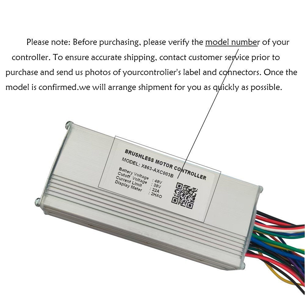 Brushless Motor Controller X863-AXC003B 48V Electric Bike Conversion Kit 2HAO