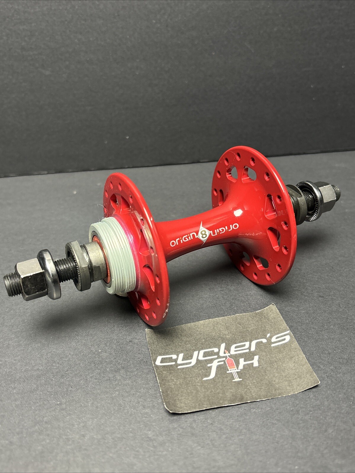 Origin8 32H Double Fixie Rear Sealed Hub High Flange Alloy Powder Coated Throne