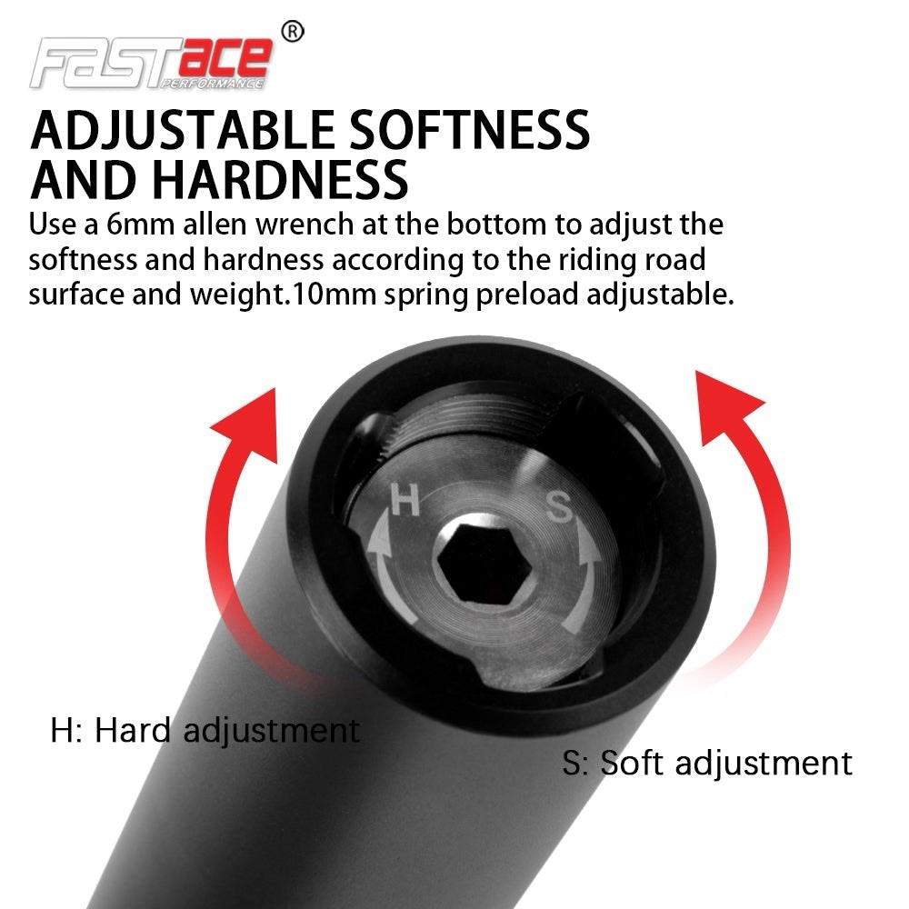FASTace Suspension Bike Seat Post 27.2mm 20mm Travel Bicycle Seatpost