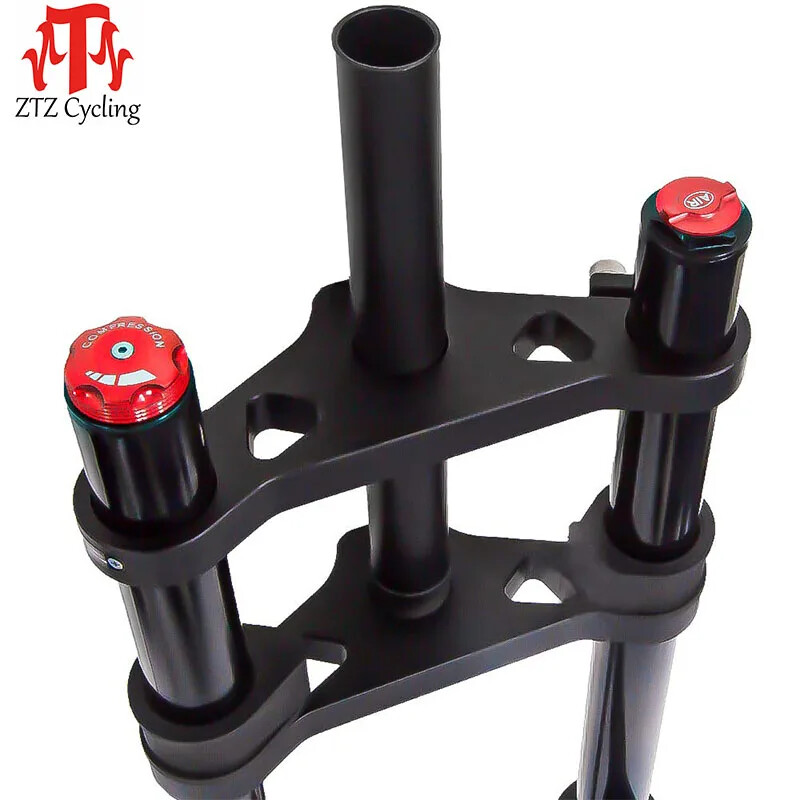 26″/20″*4.0 MTB/AM Bike Air Double Shoulder Rappelling Shock Absorber Fork