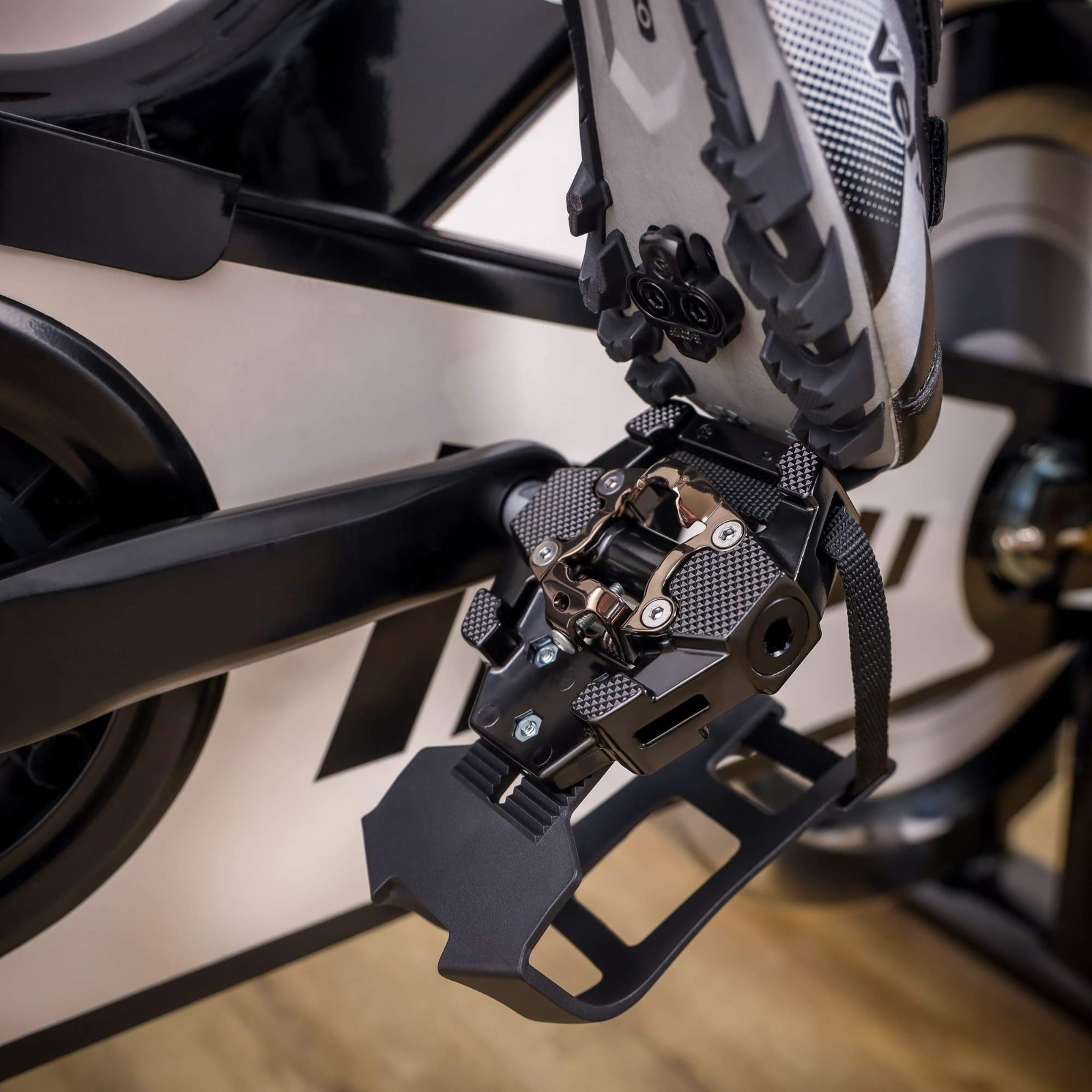 Adjustable Bike Toe Clips & Cages with Pedals – Compatible with Shimano SPD, Fit