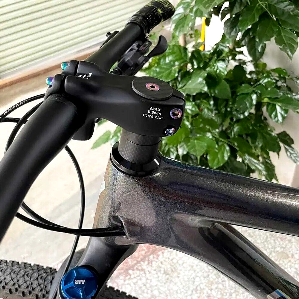 New 2025 MTB Carbon Fiber Stem 60-120mm Road Bike 6 Degree 31.8mm Handlebars -3°